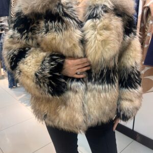 İtalyan standart beden suni kürk kadın mon