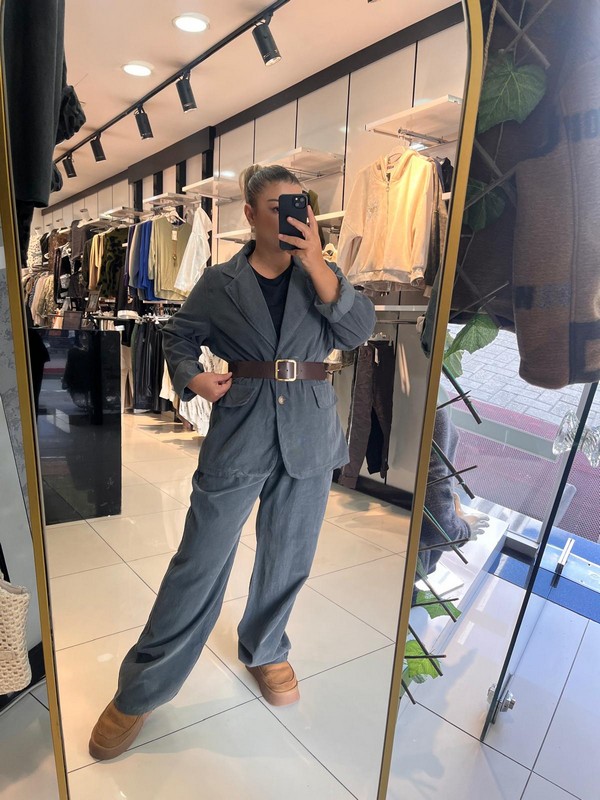 4619bd84-a803-4528-b30f-d7dc743c46da antrasit pamuklu kadın salaş ceket